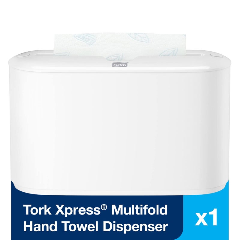Tork Xpress Paper Towel Dispenser, White, H2/H23 Multifold Compatible, Compact design for Home & Commercial use (302020) - Image 2